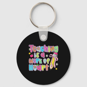 Chaveiro Ensinar é um Trabalho de Coração Lápis Arco Profes