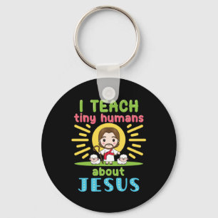 Chaveiro Ensinei Humanos Pequenos Sobre Jesus Cristão