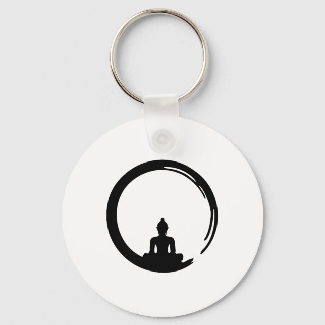 Chaveiro Enso, Zen, Círculo, Meditação Buda Japão Caligraf (Frente)