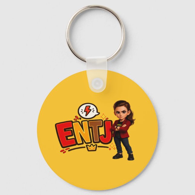 Chaveiro ENTJ — A Conquistadora Visionária (Frente)