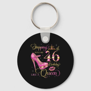 Chaveiro Entrando no meu 46º aniversário como rainha 46 ano