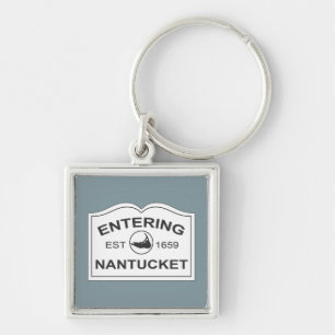 Chaveiro Entrando no Nantucket - Sinal de Keepout - Branco
