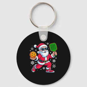 Chaveiro Entusiastas de pickleball natal diversão de natal