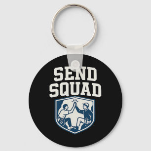 Chaveiro Enviar Esquadra. Emblema de Escalada da Equipe da