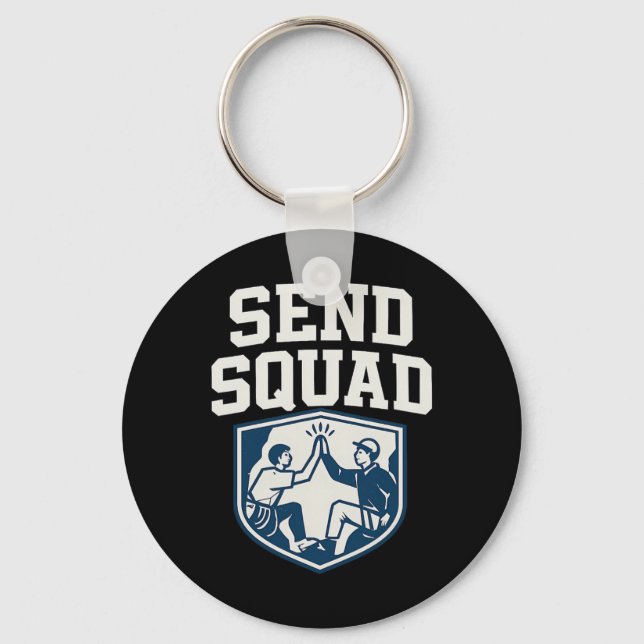 Chaveiro Enviar Esquadra. Emblema de Escalada da Equipe da  (Frente)