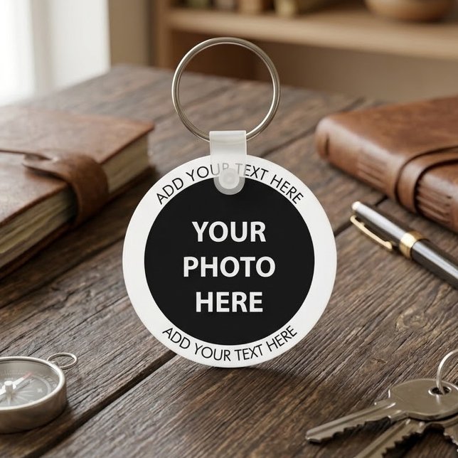 Chaveiro Enviar imagem foto & adicionar texto – Personaliza (Criador carregado)