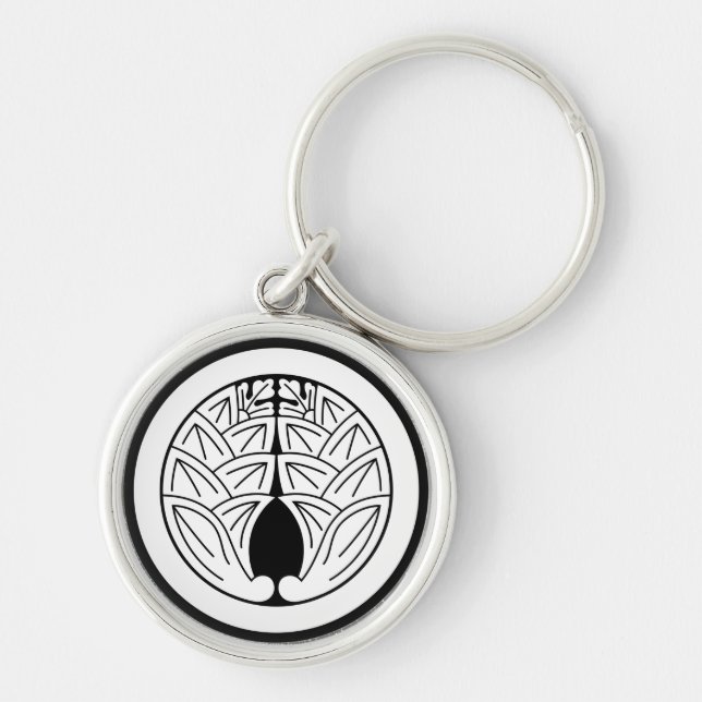 Chaveiro Envolvendo gingers japoneses em um círculo (Frente)