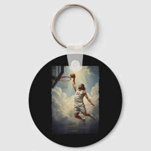 Chaveiro Epic Divine Dunking Jesus No Santo Basquete C