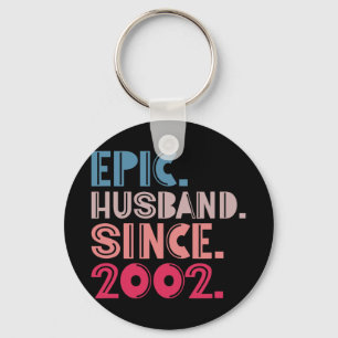 Chaveiro Epic Husband Desde 2002 20 Casamento Aniversário R
