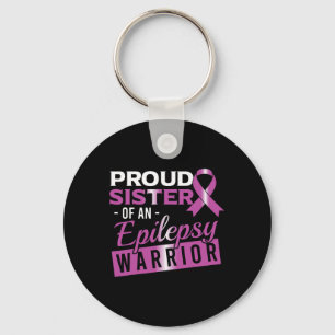 Chaveiro Epilepsia Consciência Roxa Irmã Orgulhosa da Epile