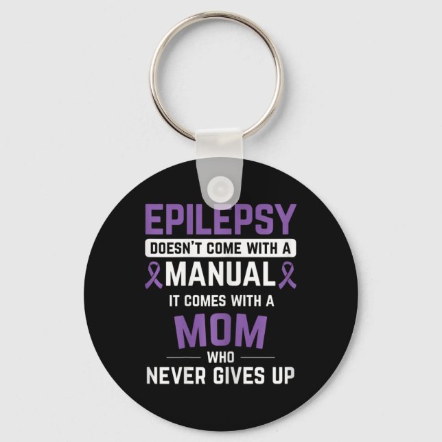 Chaveiro Epilepsia Mãe Epilepsia Sensibilização Epilepsia E (Frente)