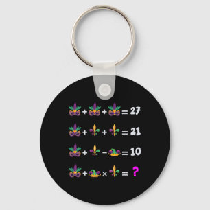 Chaveiro Equação Matemática do Mardi Gras para Alunos Profe