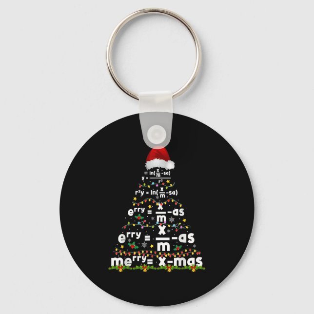 Chaveiro Equação Matemática Feliz Natal Professor Natal  (Frente)