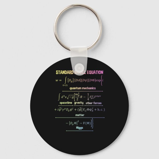 Chaveiro Equação Modelo Padrão De Nerdy - Presente Para Fís (Frente)
