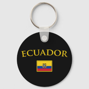 Chaveiro Equador dourado