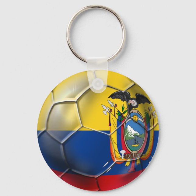 Chaveiro Equador Elt Triworld Cup futebol ball presentes (Frente)