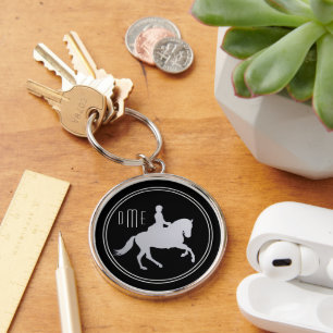 Chaveiro Equestre duplo preto