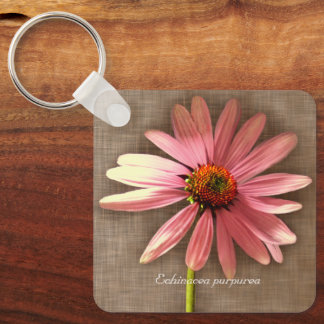 Chaveiro Equinácea Flor de Cone Roxo Echinacea purpurea