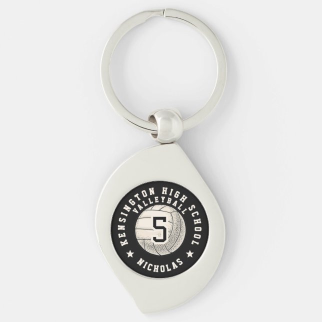 Chaveiro Equipa de Volei Escolar Personalizada (Frente)