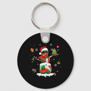 Chaveiro Equipamento De Voleibol Como Snowman Estigia Xmas