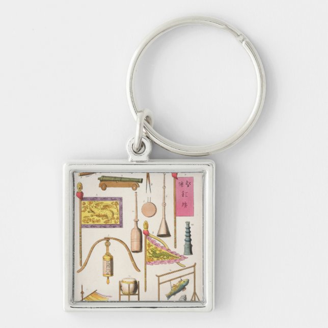 Chaveiro Equipamento militar chinês, ilustração 'do Le (Frente)