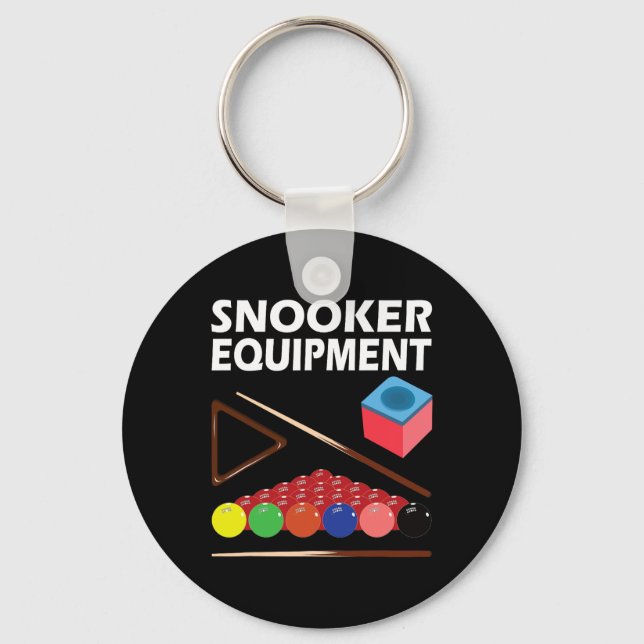 Chaveiro Equipamento Snooker Billiards Jerseys Para Homens  (Frente)