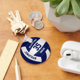 Chaveiro equipe azul colorido voleibol masculino