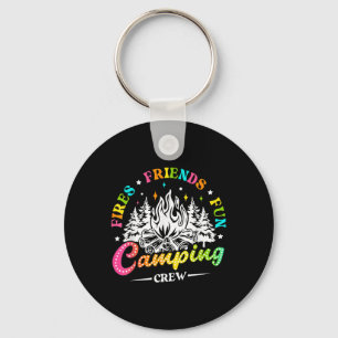 Chaveiro Equipe de Acampamento Ateia Amigos Diversão Vibraç