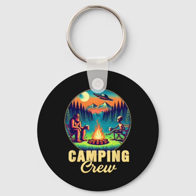 Chaveiro Equipe de Acampamento Camper Equipe de Bebida Engr (Frente)