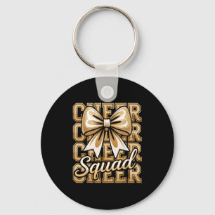 Chaveiro Equipe de Animação Dourada Engraçada Srt Cheerlead