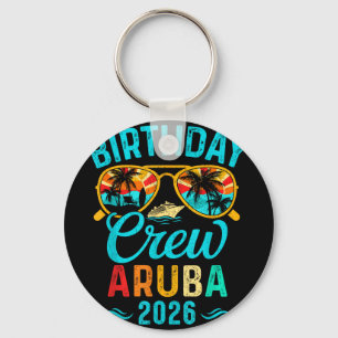 Chaveiro Equipe de aniversário de Aruba de férias 2026 famí