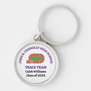 Chaveiro Equipe de Atletismo Roxa Personalizada Corredor de
