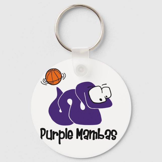 Chaveiro Equipe de Basquete Roxo Mambas (Frente)