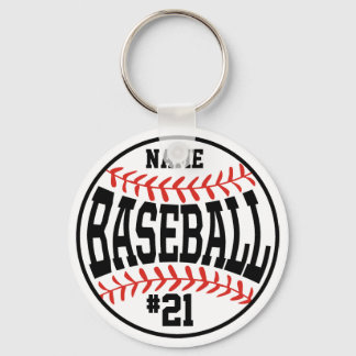 Chaveiro Equipe de beisebol Personalizada do Botão do Jogad
