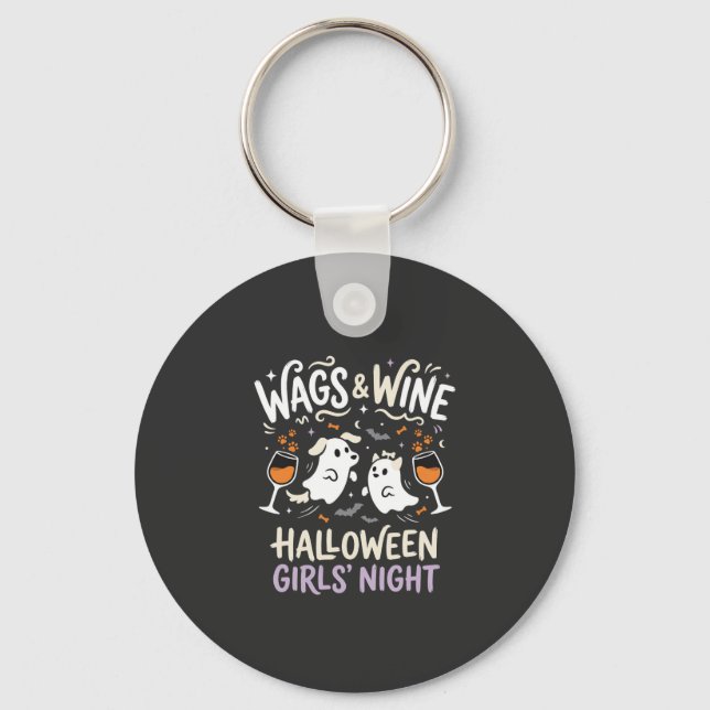 Chaveiro Equipe de Boo de Halloween de Cachorro (Frente)