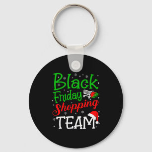 Chaveiro Equipe de Compras de Sexta-feira Natal Preto Compr