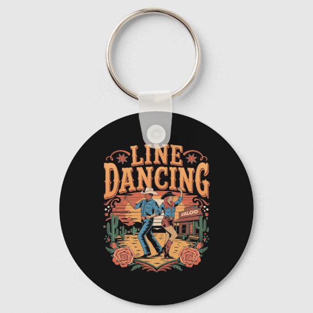 Chaveiro Equipe de dança de linha (Frente)