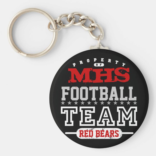 Chaveiro Equipe de esporte escolar (Frente)