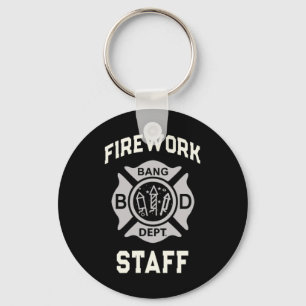 Chaveiro Equipe de Fogos de Artifício Patrióticos 4 de Julh