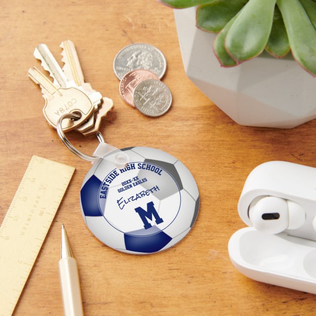 Chaveiro equipe de futebol da cinza azul com menos de 10 (Mesa)