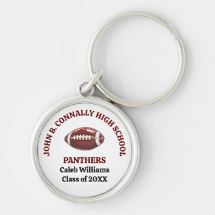 Chaveiro Equipe de Futebol da Maroon High School Personaliz