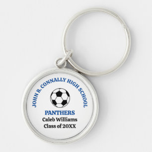 Chaveiro Equipe de Futebol do Ensino Médio Azul Personaliza