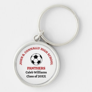 Chaveiro Equipe de Futebol do Ensino Médio Vermelha Persona
