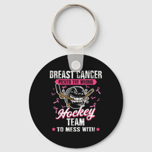 Chaveiro Equipe de Hockey com Cancer da Mama Friso de Consc