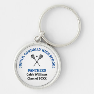 Chaveiro Equipe de Lacrosse Personalizada da Blue High Scho