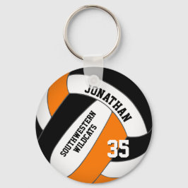 Chaveiro equipe de laranja preto