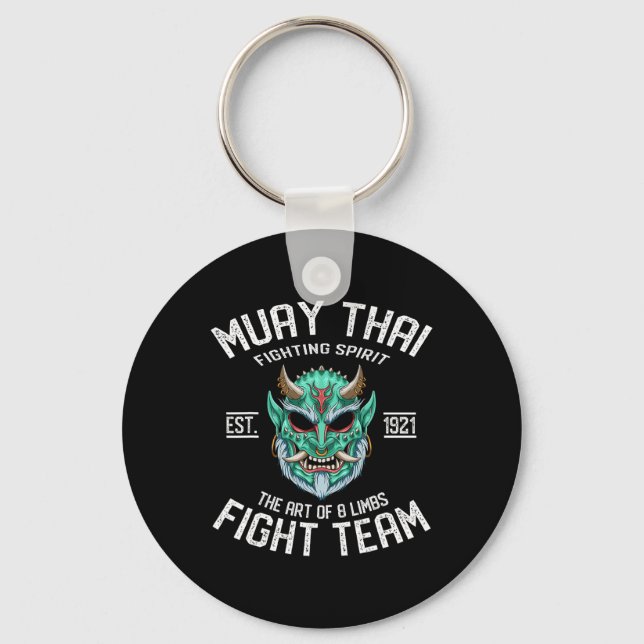 Chaveiro Equipe de Luta do Demônio Oni de Muay Thai - Nak M (Frente)