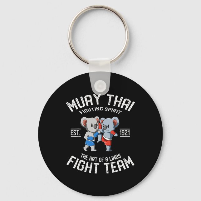 Chaveiro Equipe de Luta Muay Thai Koala - Nak Muay, Kickbox (Frente)