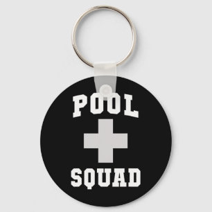Chaveiro Equipe de piscina fofa salva-vidas despachar salva