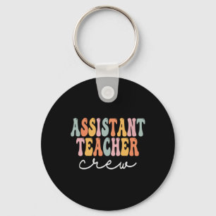 Chaveiro Equipe de Professor Instantâneo Retro Groovy Prime